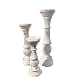 CANDELABRO 3 PIEZAS BLANCO