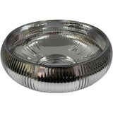 CENTRO DE MESA COLOR GRIS PLOMO CON RAYITAS