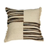 COJIN RAYAS ESQUINAS TONOS TIERRA Y BEIGE