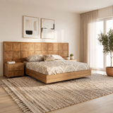 CAMA DIAMANTE  100/120 X 190 CON EXTENSION + 2 MESAS DE NOCHE