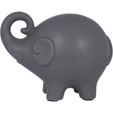 FIGURA ELEFANTE TROMPA PEGADA GRIS