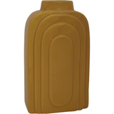 FLORERO RECTANGULAR COLOR MOSTAZA