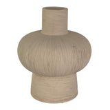 FLORERO BEIGE REDONDO