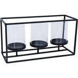CANDELABRO X3 NEGRO