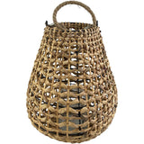 CANDELABRO FIBRA NATURAL Y MADERA