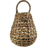 CANDELABRO FIBRA NATURAL Y MADERA