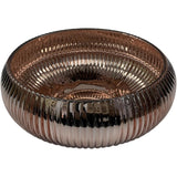 CENTRO DE MESA COLOR BRONCE CON RAYITAS