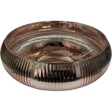 CENTRO DE MESA COLOR BRONCE CON RAYITAS