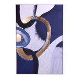 CUADRO ABSTRACTO CIRCULO DORADO