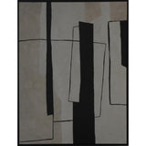 CUADRO RECTANGULOS NEGROS Y BLANCOS IRREGULAR