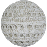 ESFERA BLANCA HUEQUITOS  8.5CM