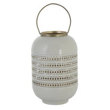 FAROL BLANCO CON RAYAS DORADAS