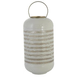 FAROL BLANCO CON RAYAS DORADAS
