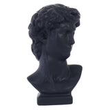 FIGURA BUSTO HOMBRE NEGRO PERFIL
