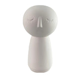 FIGURA HOMBRE OJOS CERRADOS BLANCO