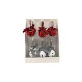 FIGURA CASCABEL GRANDE ROJO Y BLANCO