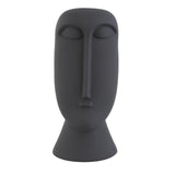 FLORERO CARA GRIS EN CERAMICA