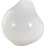FLORERO ASIMETRICO VIDRIO BLANCO