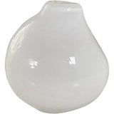 FLORERO ASIMETRICO VIDRIO BLANCO