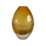 FLORERO COLMENA VIDRIO AMARILLO