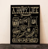 PLACA DE PARED RECETA (1) HAPPY REF DA4921A