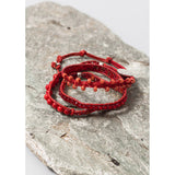 PULSERA ROJO CARMIN