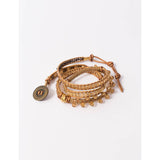 PULSERA OCRE DORADA