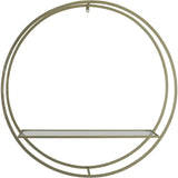 REPISA CIRCULAR DORADA EN HIERRO